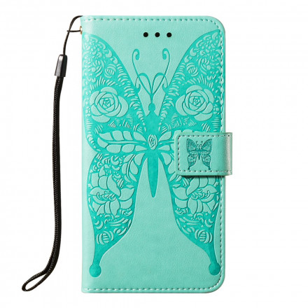 Capa Samsung Galaxy A52 4G / A52 5G Padrão de flor de borboleta