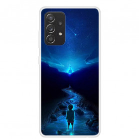 Samsung Galaxy A52 4G / A52 5G Capa de Silicone Sonhos Planetários