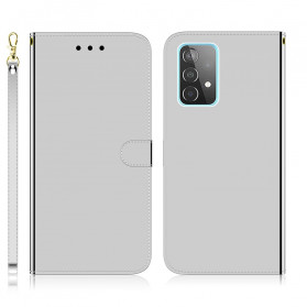 Samsung Galaxy A52 4G / A52 5G Capa de Espelho de Capa de Couro