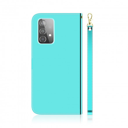 Samsung Galaxy A52 4G / A52 5G Capa de Espelho de Capa de Couro