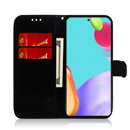 Samsung Galaxy A52 4G / A52 5G Capa de Espelho de Capa de Couro