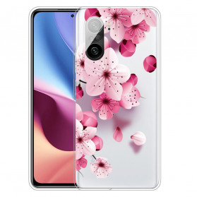 Hull Poco F3 Pequenas flores cor-de-rosa