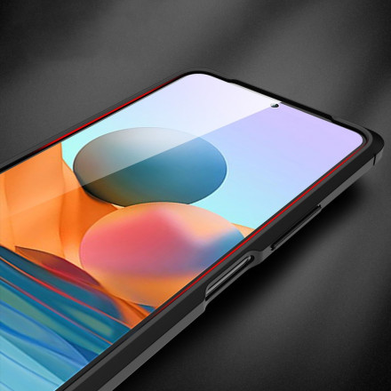 Xiaomi Redmi Note 10 Pro Capa de Couro Lychee Linha Dupla Efeito Lychee