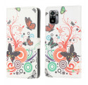 Xiaomi Redmi Note 10 / Nota 10s Case Butterflies e Flores