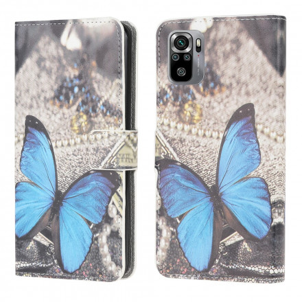 Xiaomi Redmi Note 10 / Nota 10s Butterfly Case Blue