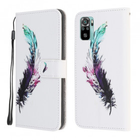 Xiaomi Redmi Note 10 / Nota 10s Capa de Cordão de Pena