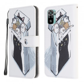 Xiaomi Redmi Note 10 / Nota 10s Entrega de Gatos Case Lanyard