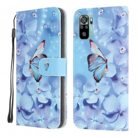 Xiaomi Redmi Note 10 / Nota 10s Capa de Borboleta Diamante