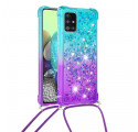 Samsung Galaxy A71 5G Silicone Glitter & String Case