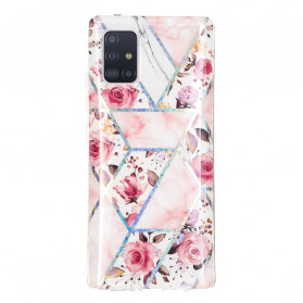 Samsung Galaxy A71 5G Case Marbled Flowers