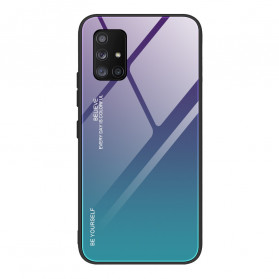 Samsung Galaxy A71 5G Capa de vidro temperado Be Yourself