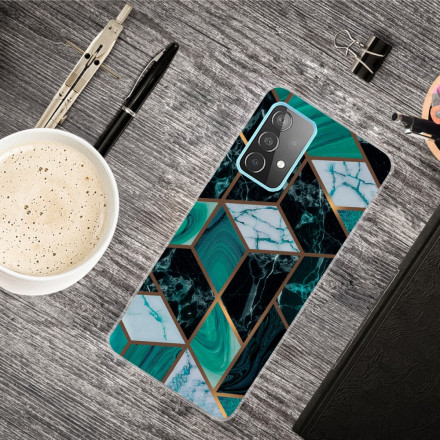 Capa de mármore geométrico Samsung Galaxy A32 4G