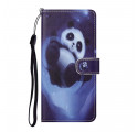 Samsung Galaxy A32 4G Panda Space Strap Case