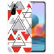 Xiaomi Redmi Note 10 / Nota 10s Capa de Triângulos de Mármore