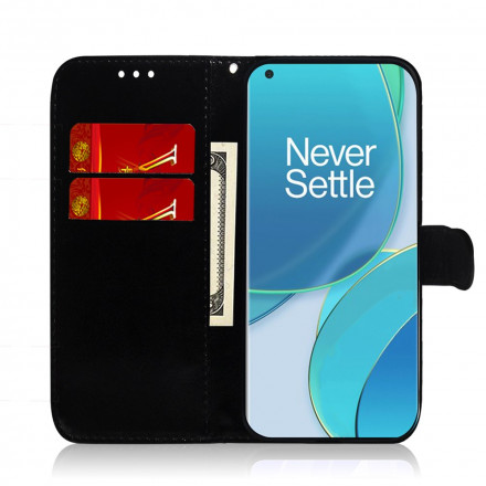 OnePlus 9 Pro Espelho de capa de couro