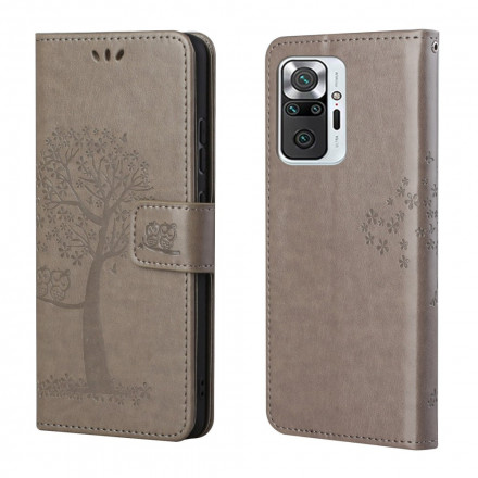 Xiaomi Redmi Note 10 Pro Tree & Owl Strap Case