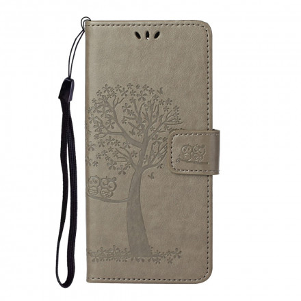 Xiaomi Redmi Note 10 Pro Tree & Owl Strap Case
