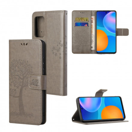 Xiaomi Redmi Note 10 Pro Tree & Owl Strap Case