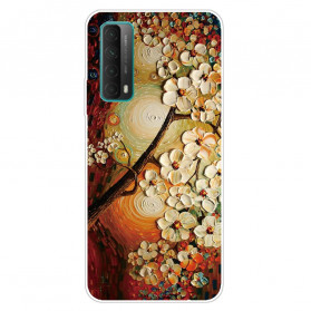 Capa Huawei P Samrt 2021 Flores Flexíveis