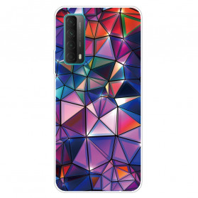 Capa Huawei P smart 2021 Geometria Flexível colorida