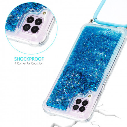 Samsung Galaxy A12 Glitter Case com Lanyard Samsung Galaxy A12 Glitter Case com Lanyard