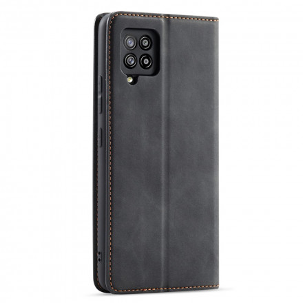 Capa Flip Cover Samsung Galaxy A12 Efeito Couro FORWENW