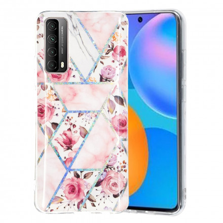 Huawei P smart Case 2021 Marbled Flowers