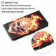 Samsung Galaxy A12 Case Fire Death Head with Strap