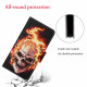 Samsung Galaxy A12 Case Fire Death Head with Strap