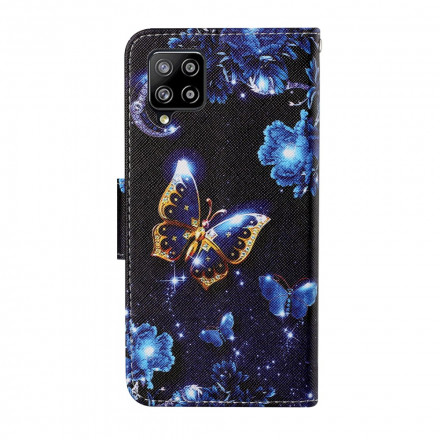 Samsung Galaxy A12 Precious Butterflies Strap Case