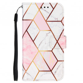 Capa de mármore geométrica Samsung Galaxy M11