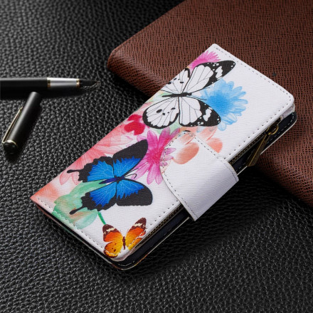 Xiaomi Mi Nota 10 / Nota 10 Pro Zipped Pocket Butterflies
