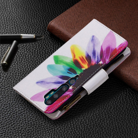 Xiaomi Mi Nota 10 / Nota 10 Capa Pro Flor de Bolso com Fecho