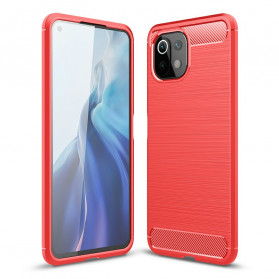 Xiaomi M1 11 Lite / Mi 11 Lite 5G Capa de fibra de carbono escovada