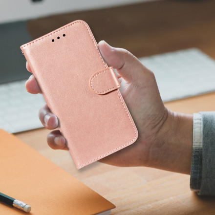 Xiaomi Redmi Note 10 / Nota 10s Estilo Estilo Capa de Couro Monocromática