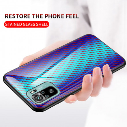 Xiaomi Redmi Note 10 / Nota 10 Capa Pro Fibra de Carbono Vidro Temperado