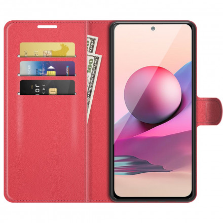 Xiaomi Redmi Note 10 / Nota 10s Estilo Capa de Couro Fecho Magnético