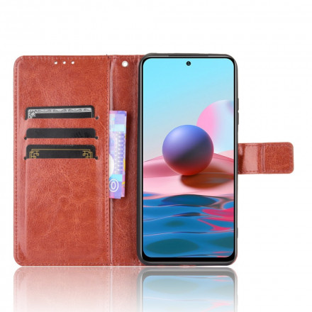 Xiaomi Redmi Note 10 / Nota 10s Capa de Couro Brilhante Falso