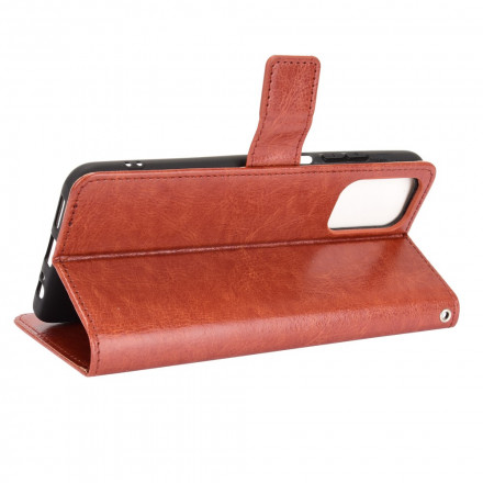 Xiaomi Redmi Note 10 / Nota 10s Capa de Couro Brilhante Falso