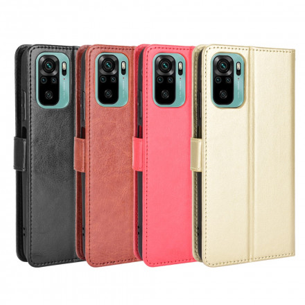 Xiaomi Redmi Note 10 / Nota 10s Capa de Couro Brilhante Falso