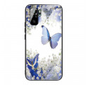 Xiaomi Redmi Note 10 / Nota 10s Design da capa de vidro temperado Butterfly