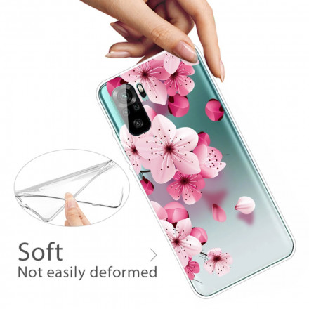 Xiaomi Redmi Note 10 / Nota 10s Capa Pequenas Flores Rosa