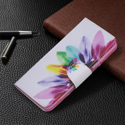 Xiaomi Redmi Note 10 / Nota 10s Capa flor de aguarela