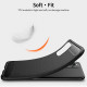 Xiaomi Redmi Note 10 / Nota 10s Mofi Capa de Fibra de Carbono Escovado