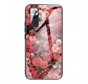 Xiaomi Redmi Note 10 Pro Flores de Vidro de Capa Dura Pink