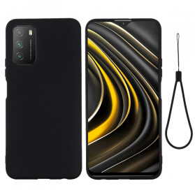 Capa de silicone líquido Poco M3 com cinta