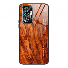 Xiaomi Redmi Note 10 Pro Case Design Vidro Temperado Madeira