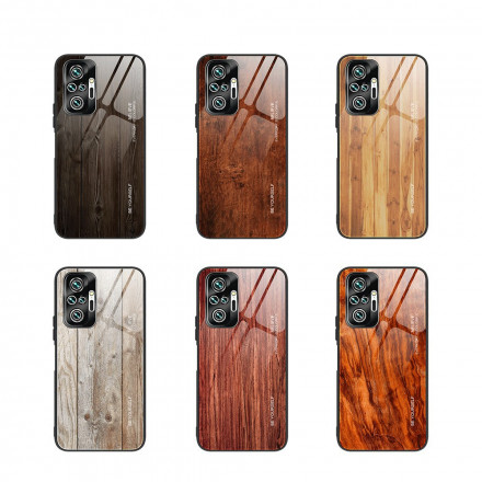 Xiaomi Redmi Note 10 Pro Case Design Vidro Temperado Madeira