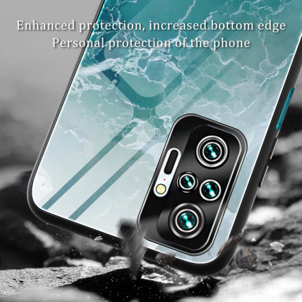 Xiaomi Redmi Note 10 Capa Pro Cores de design de vidro temperado