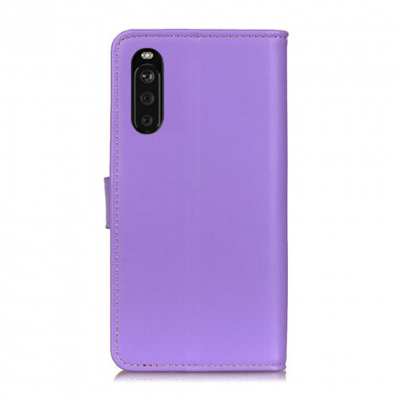 Capa de Couro Sony Xperia 10 III Simples